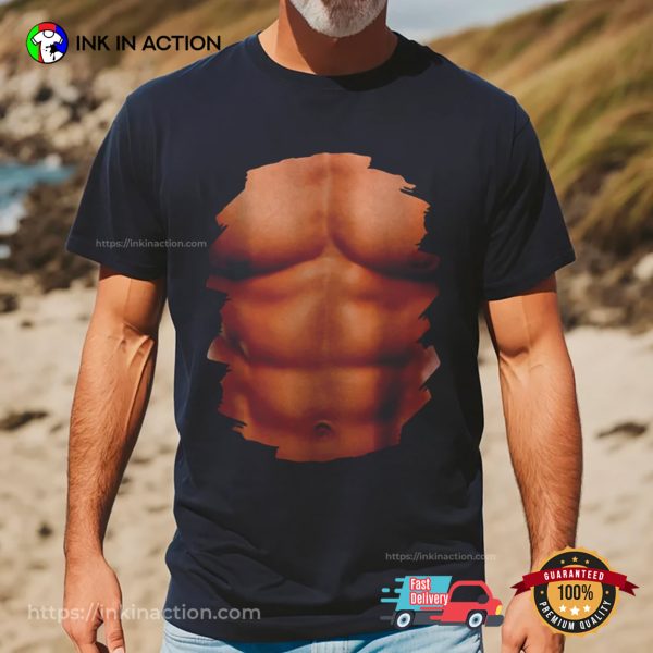 Chest Six Pack Muscles Bodybuilder Fitness Lover Shirt