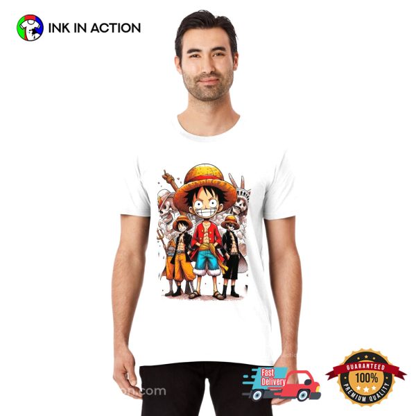 Chibi Luffy Straw Hat King Pirate One Piece T-shirt