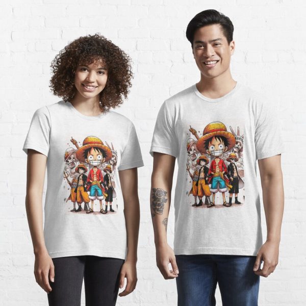 Chibi Luffy Straw Hat King Pirate One Piece T-shirt