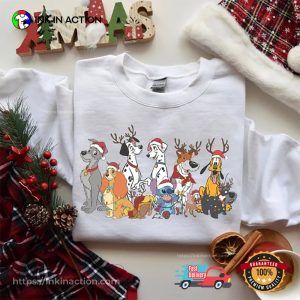 Christmas Disney Dogs Christmas Carol T shirt 2