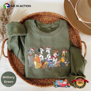 Christmas Disney Dogs Christmas Carol T shirt 4