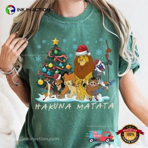 Christmas Lion King Hakuna Matat Comfort Colors Tee 3