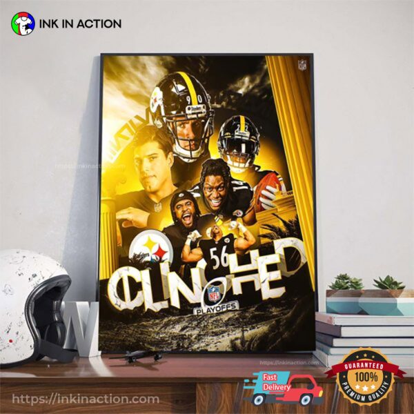 Congratulations To The Pittsburgh Steelers Clinched NFL Playoffs Cinematic Art Poster