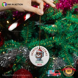 Custom Skibidi Rizzmas 2024 Funny Christmas Ornament