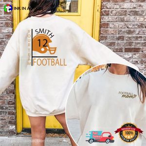 Customized Football Mom Football Season T-shirt