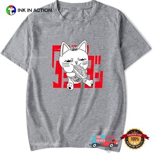 Cute Anime Dandadan Cat Manga Shirt