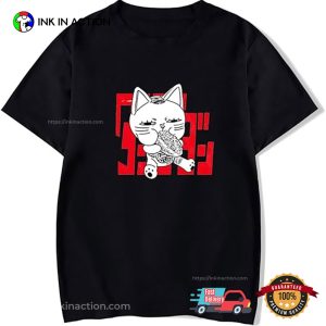 Cute Anime Dandadan Cat Manga Shirt 3