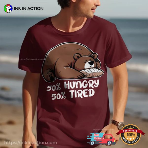 Cute Sleeping Bear Funny Bear T-Shirt