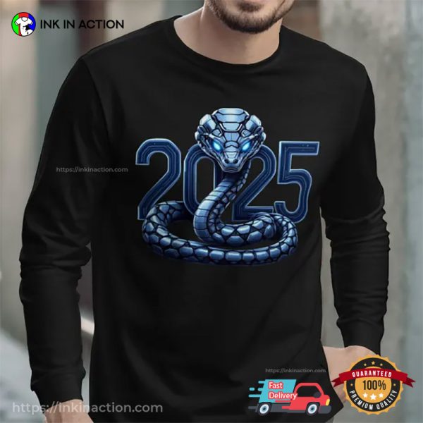 Cyberpunk Snake Lunar New Year 2025 T-shirt