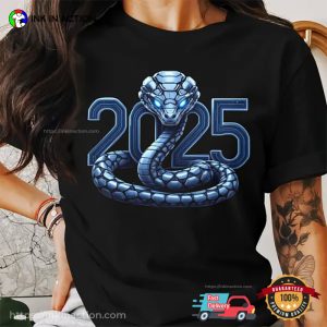 Cyberpunk Snake Lunar New Year 2025 T shirt 3