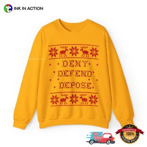 DENY DEFEND DEPOSE Ugly Christmas T shirt 2