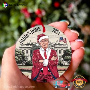 Daddy’s Home Santa Trump 2024 Christmas Ornament