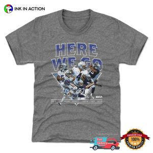 Dak Prescott Moment Animation Dallas Team Here We Go NFL Shirt