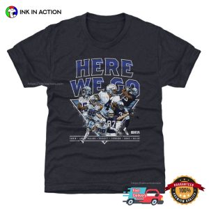 Dak Prescott Moment Animation Dallas Team Here We Go NFL Shirt