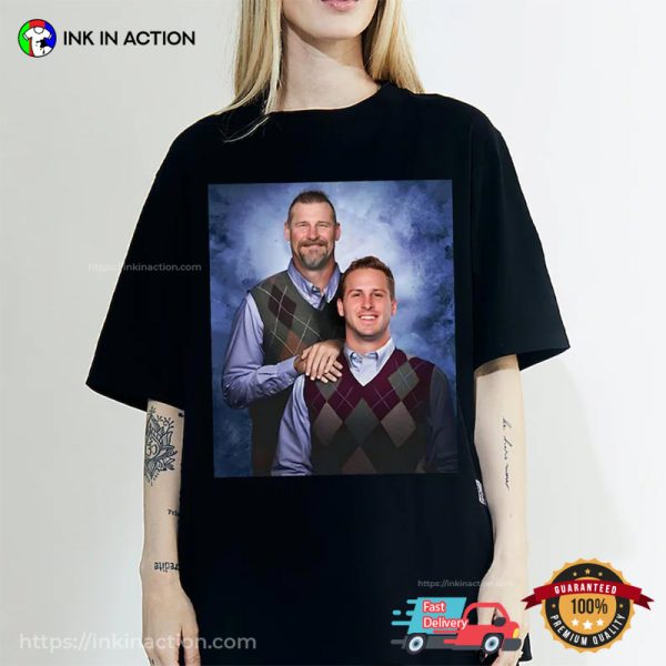 Dan Campbell Jared Goff Step Brothers Detroit Football Comfort Colors Tee