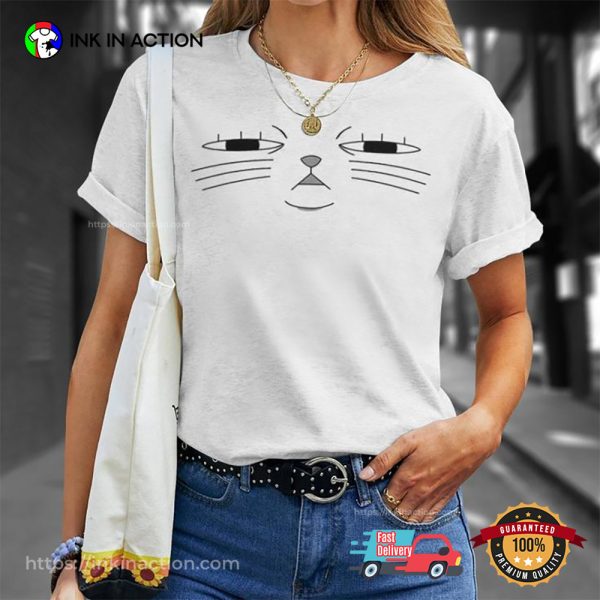 Dandadan Cat Turbo Granny Cute Face Anime Tee