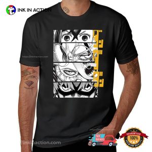 Dandadan Character Panels Anime Tee 2