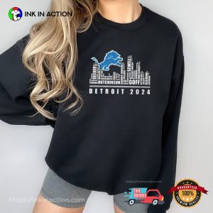 Detroit Lions 2024 City Football T shirt 2