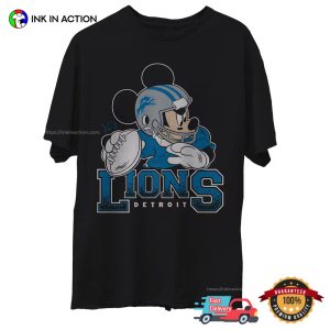 Detroit Lions Disney Mickey Quarter Back T shirt 3