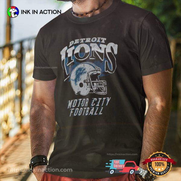 Detroit Lions Motor City Football Retro NFL T-shirt