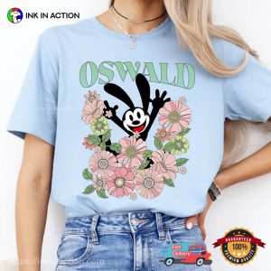 Disney Floral Oswald the Lucky Rabbit Comfort Colors T shirt 4