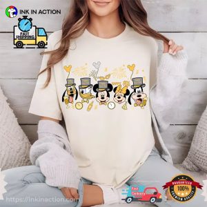 Disney Mickey And Friends New Years Comfort Color Shirt 3