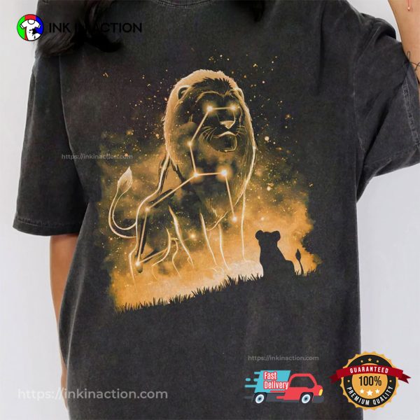 Disney Mufasa The Lion King Constellation Comfort Colors Tee