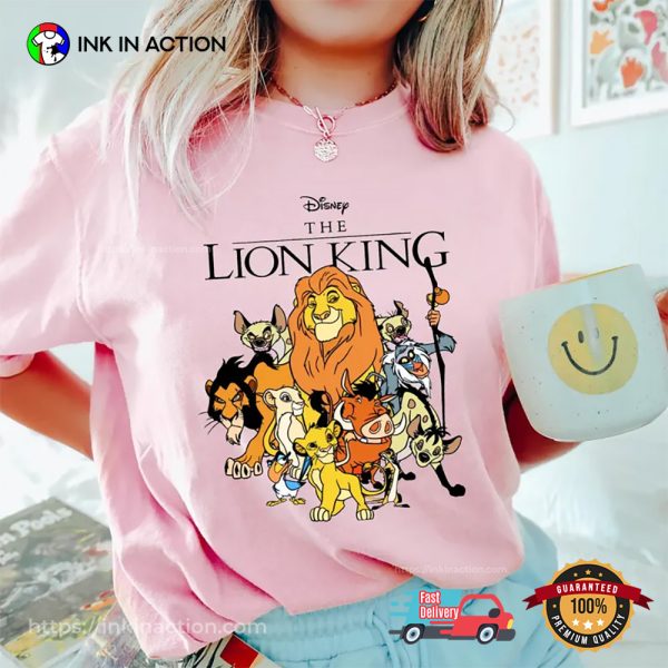 Disney The Lion King Group Characters Comfort Colors Tee