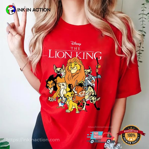 Disney The Lion King Group Characters Comfort Colors Tee