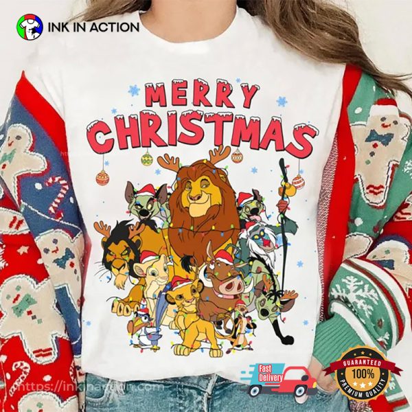 Disney The Lion King Merry Christmas Shirt