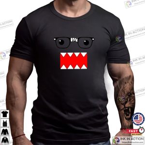 Domo Nerd Glasses Geeky Funny Face T-shirt