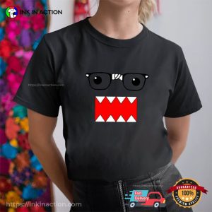 Domo Nerd Glasses Geeky Funny Face T shirt 3