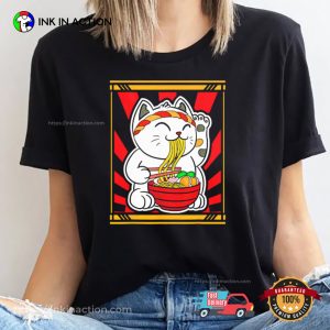 Eating Ramen Noodles Japanese Food Anime T-shirt