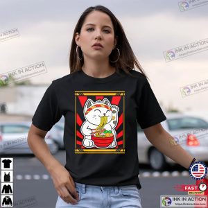 Eating Ramen Noodles Japanese Food Anime T Shirt 3
