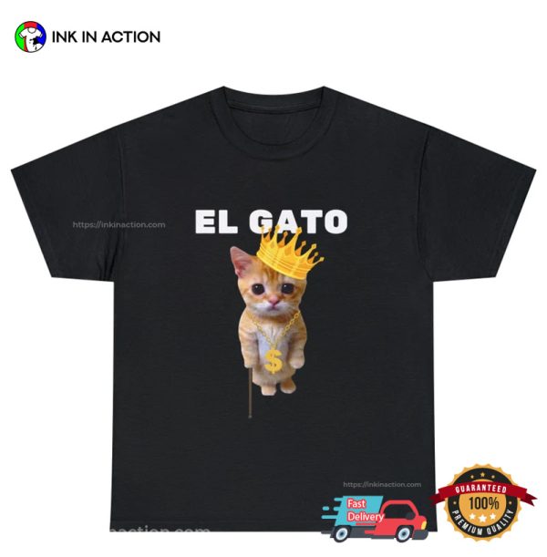 El Gato Meme Sad Crying Cat Munchkin Kitty Meme T-shirt