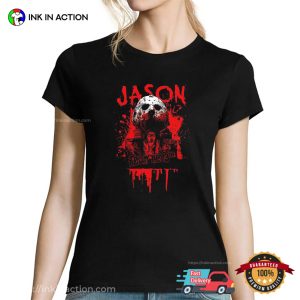 Friday The 13th Jason Voorhees Bloody Horror Movie T-shirt