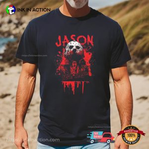 Friday The 13th Jason Voorhees Bloody Horror Movie T-shirt