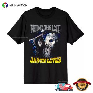 Friday the 13th Jason Lives Classic Horror Movie Graphic T shirt 3