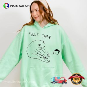 Funny Frog Self Care Introvert Day Shirt