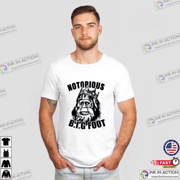 Funny Notorious Bigfoot Unisex Vintage T-shirt