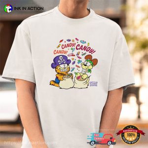 Garfield And Odie Halloween Candy T-shirt