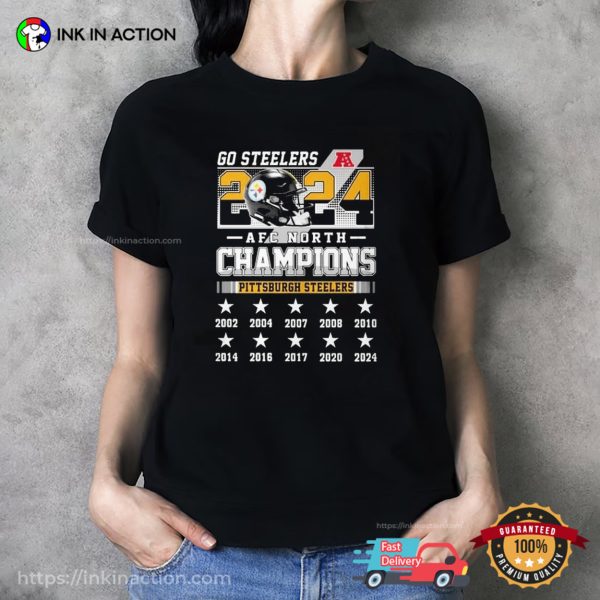 Go Steelers AFC North Champions 2024 T-shirt