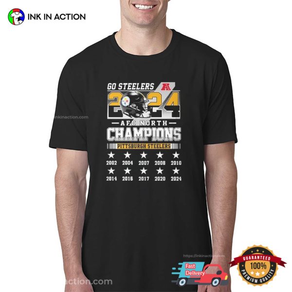 Go Steelers AFC North Champions 2024 T-shirt