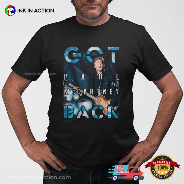 Got Back Tour 2024 Paul McCartney Concert T-shirt