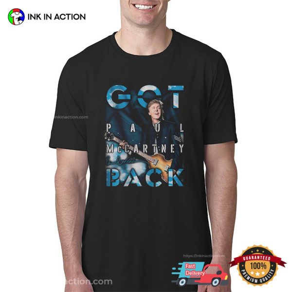 Got Back Tour 2024 Paul McCartney Concert T-shirt