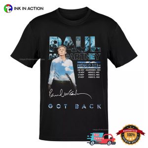 Got Back Tour Mexico 2024 Paul Mccartney T shirt 3