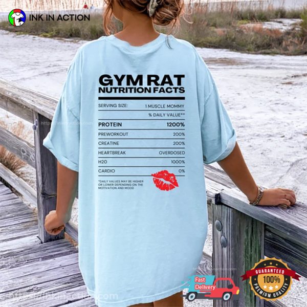 Gym Rat Nutrition Facts Nutrition Valuation Shirt