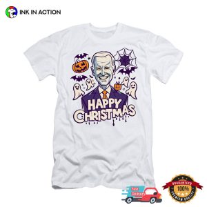 Happy Christmas Joe Biden Halloween T shirt 3