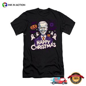 Happy Christmas Joe Biden Halloween T shirt 4