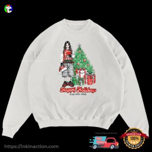 Happy Holidays From Billie Eilish Christmas Graphic T shirt 3